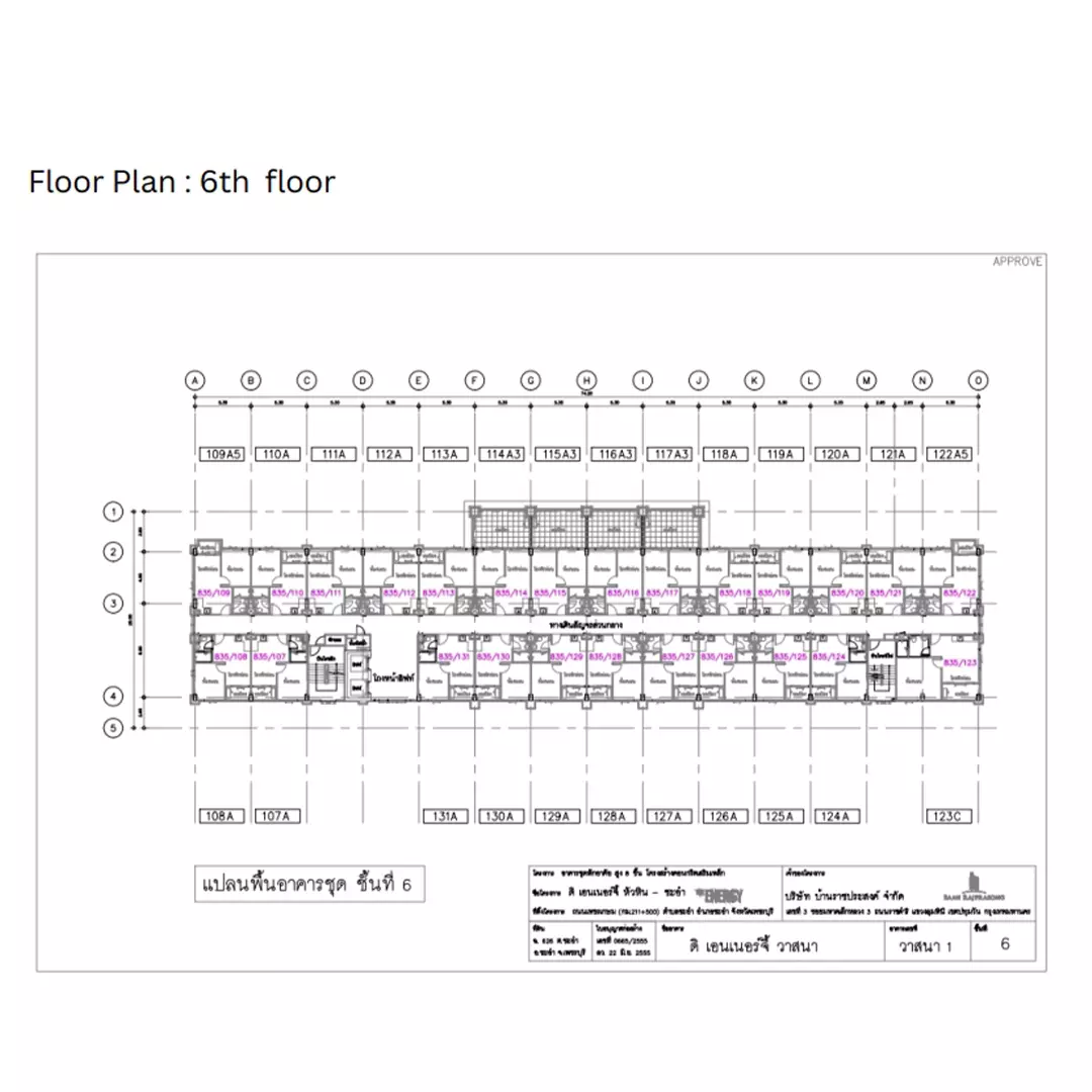 Floor Plan 6th floor